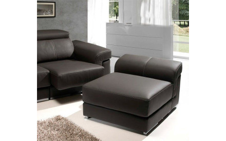 Sofá Chaise Longue Reversible CONSO | Sofá relax de piel natural 2