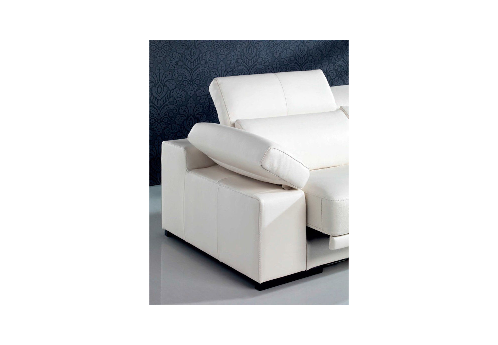 Chaise Longue Piel Natural asientos deslizantes GLORIO