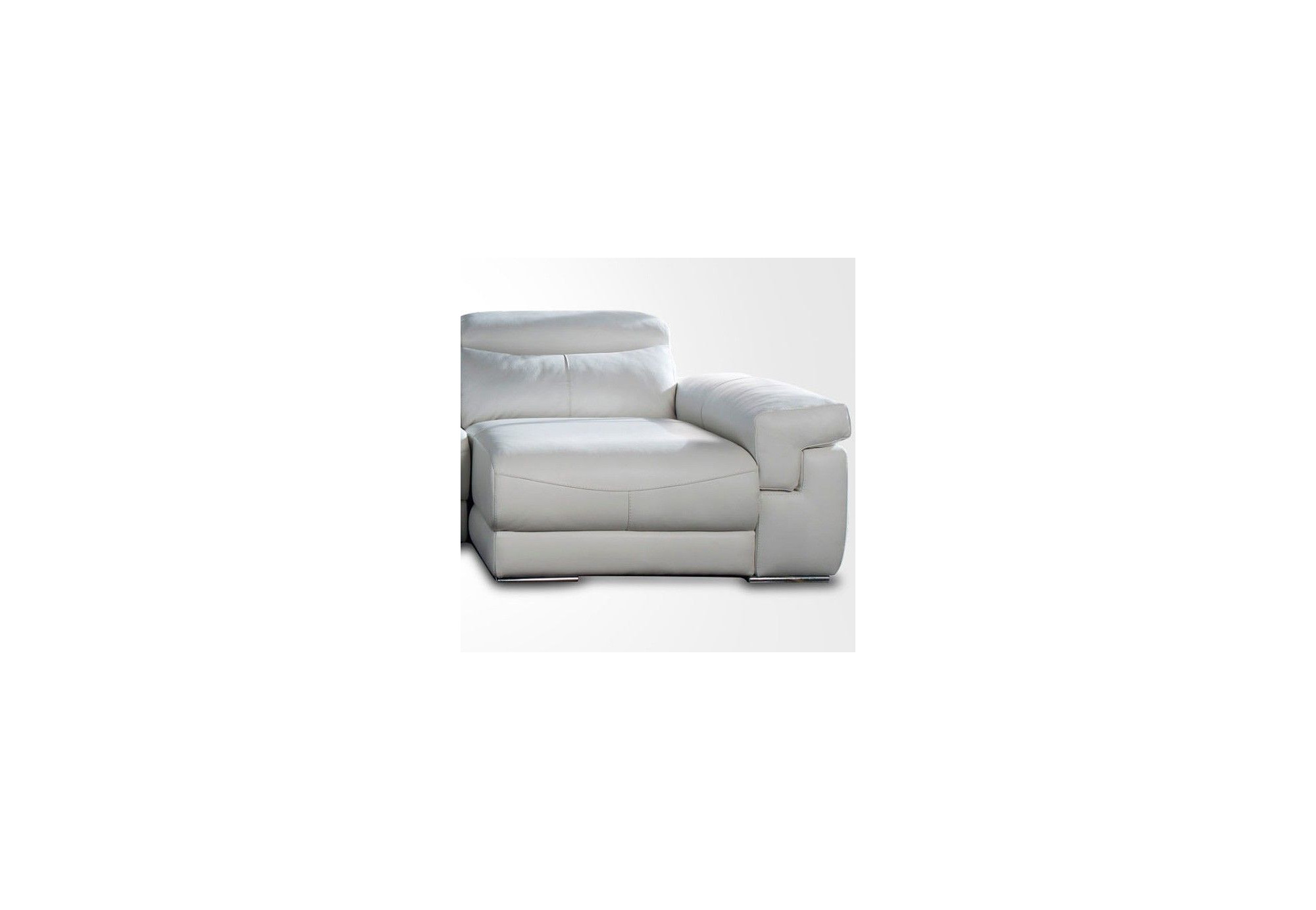 Sofas Chaise Longue Piel Autentica Genuina - Asientos Deslizantes