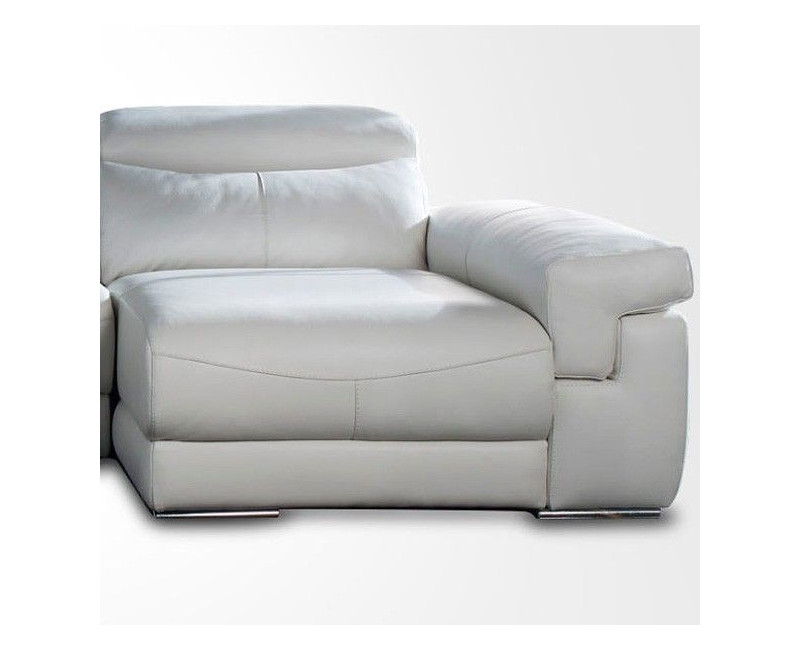 Sofas Chaise Longue Piel Autentica Genuina - Asientos Deslizantes