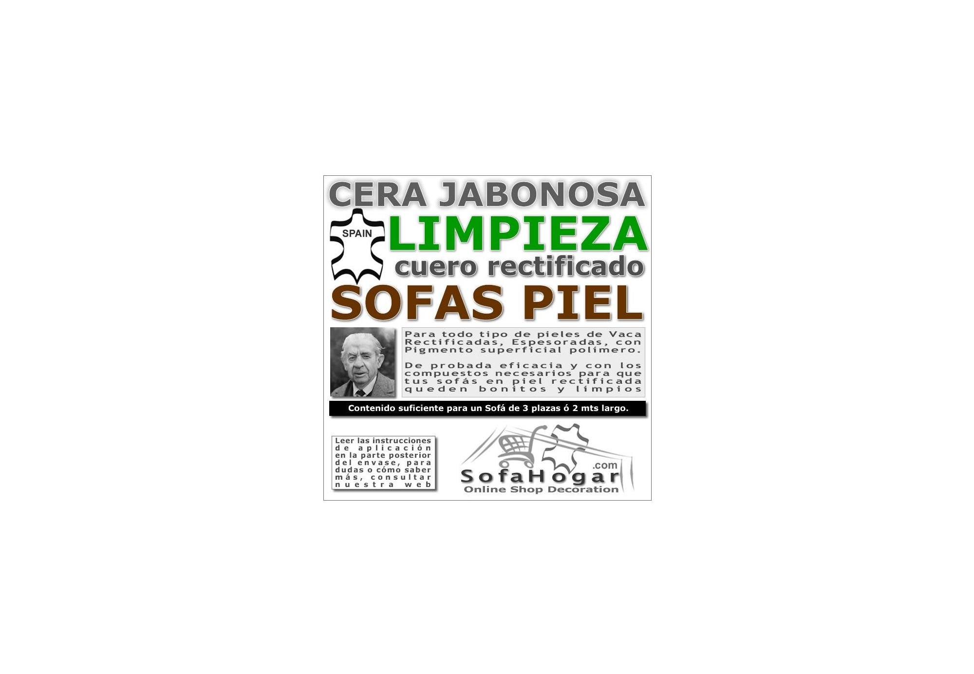 Cera Jabonosa Limpieza Sofás | Limpieza de sofás de piel | Sofahogar