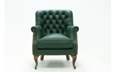 Sillón para despacho en piel natural Confidente | Sillones de cuero