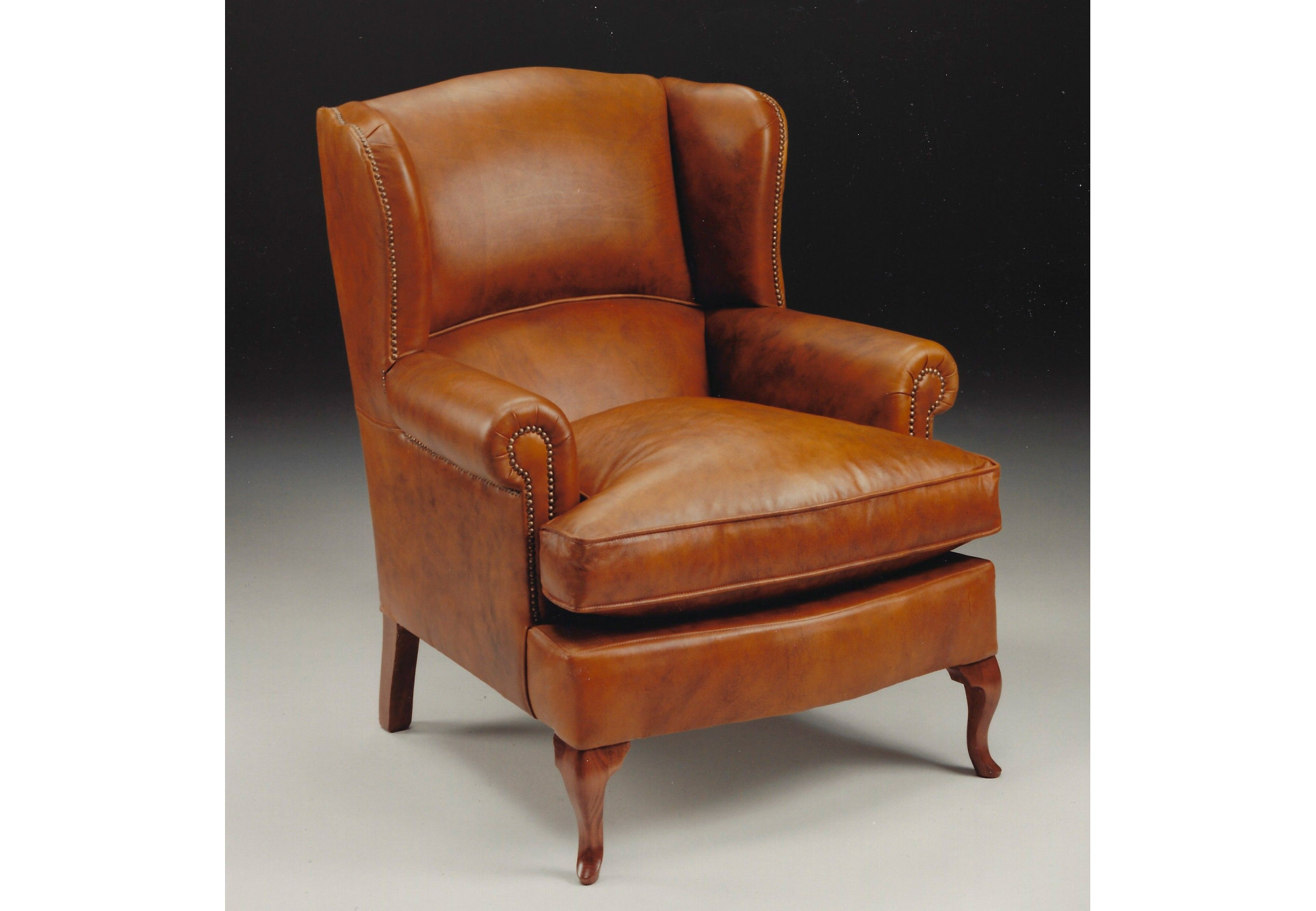 Sillón inglés de piel Lord Byron | Sillón de piel | Sofahogar