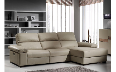 RANDO Chaiselongue relax de piel | Chaiselongue moderna | Sofahogar 2