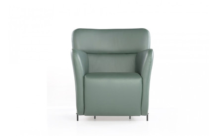 Sillón diseño en cuero natural GREEN | Comprar sillón de piel online 2