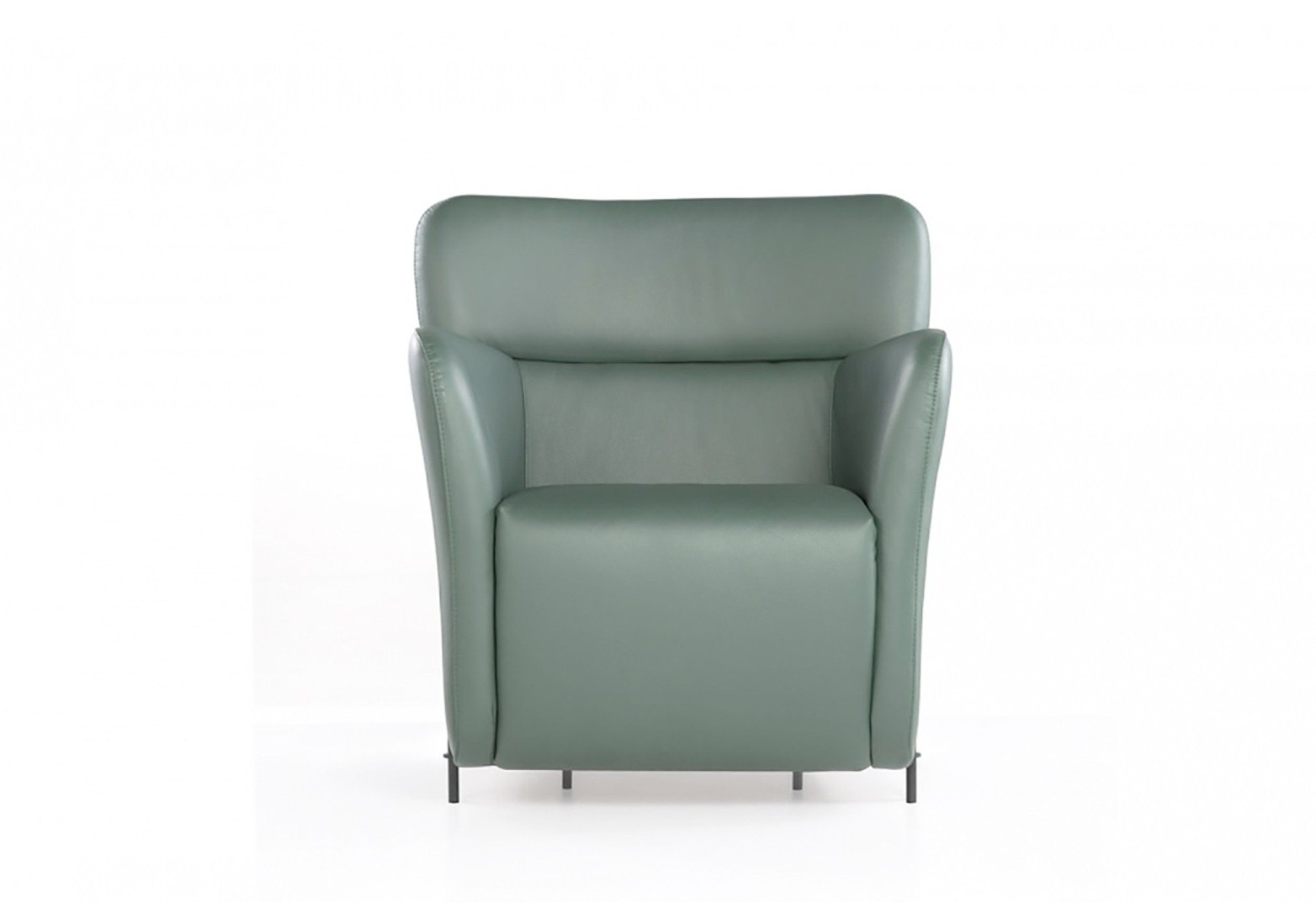 Sillón diseño en cuero natural GREEN | Comprar sillón de piel online