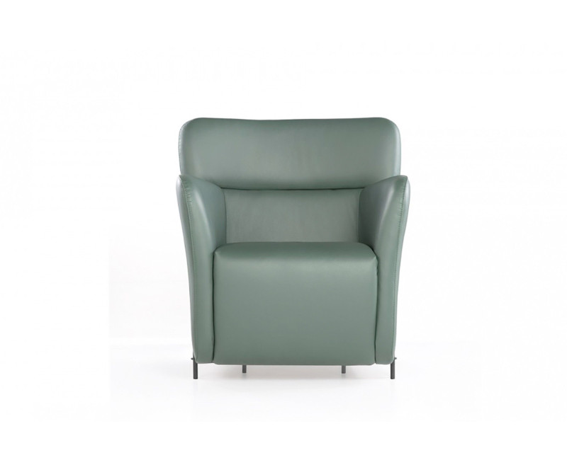 Sillón diseño en cuero natural GREEN | Comprar sillón de piel online