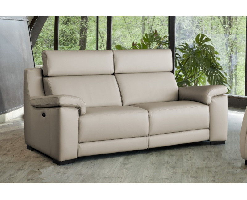Sofá relax eléctrico o fijo en piel PICASSO | Comprar sofá relax