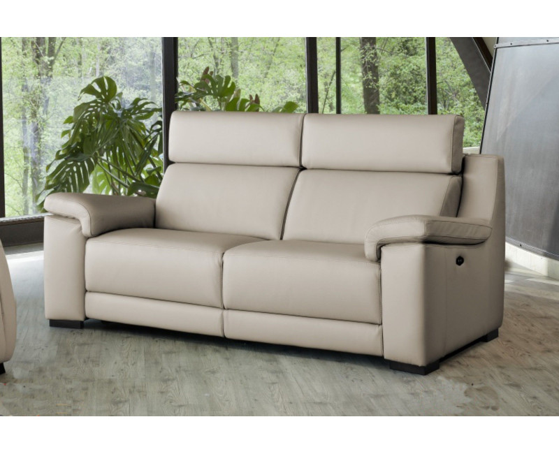 Sofá relax eléctrico o fijo en piel PICASSO | Comprar sofá relax