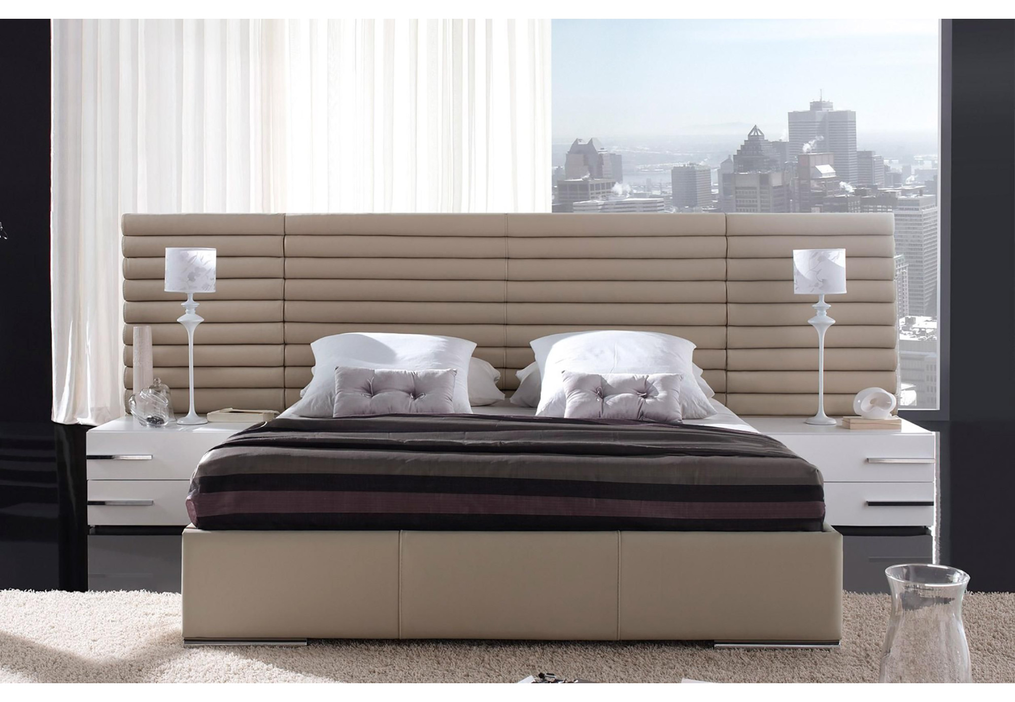 Cabecero de piel LIVING | Cabecero de cuero español | Sofahogar