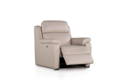 Sillón de piel relax eléctrico SATA | Sillón de piel | SofaHogar