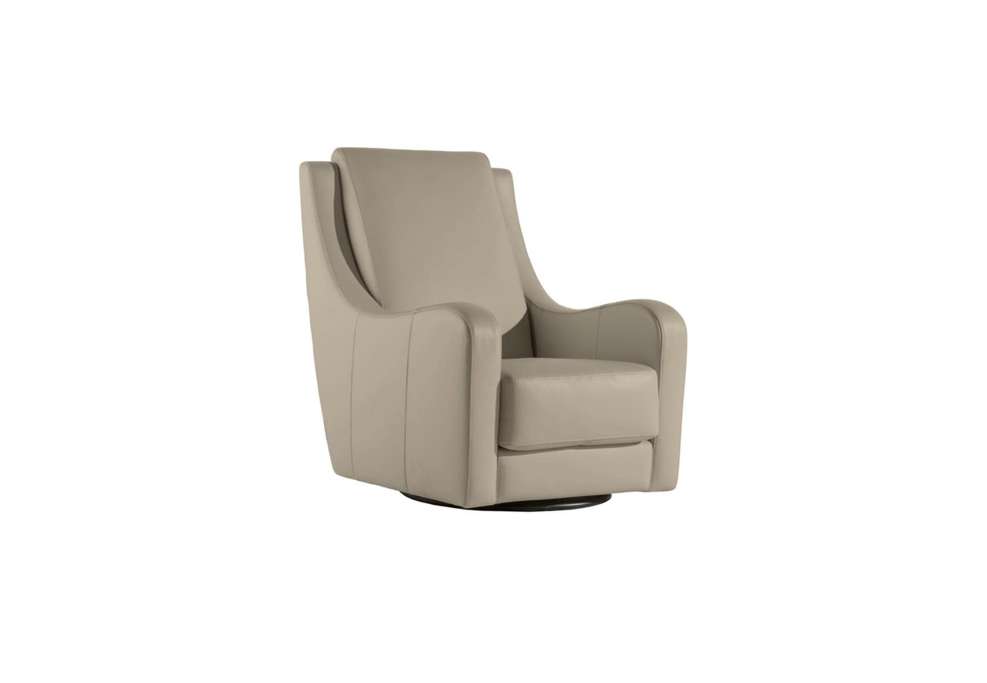Sillón de piel giratorio Bryton | Sillón de piel | SofaHogar