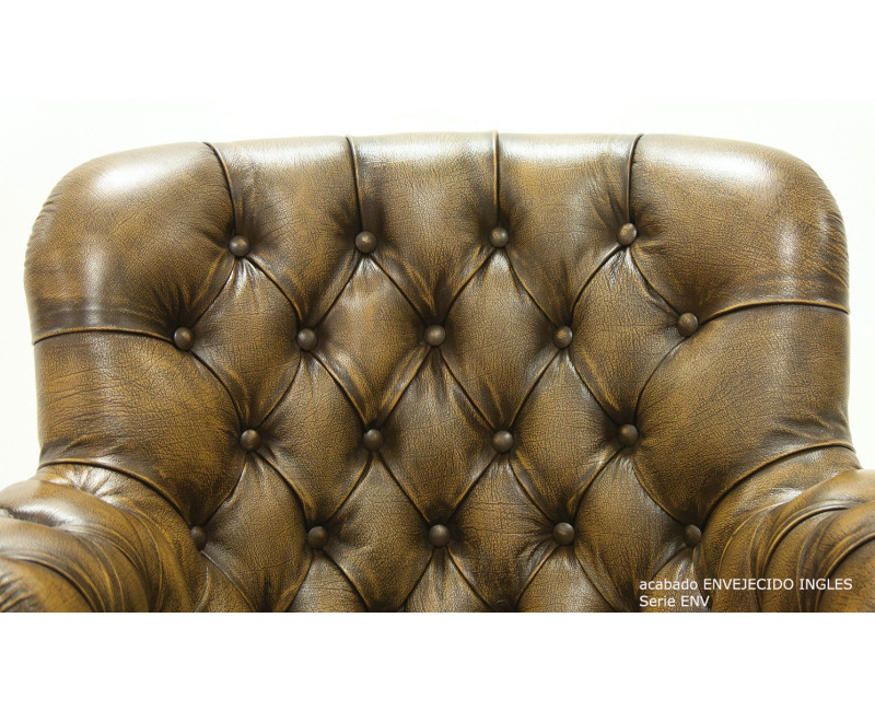 Sillón para despacho en piel natural Confidente | Sillones de cuero