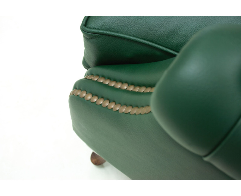 Sillón para despacho en piel natural Confidente | Sillones de cuero