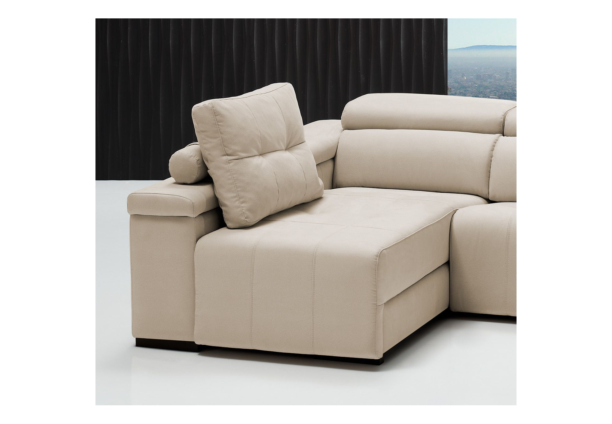 ChaiseLongue Relax Moderna Eléctrica Piel Natural  - Económica