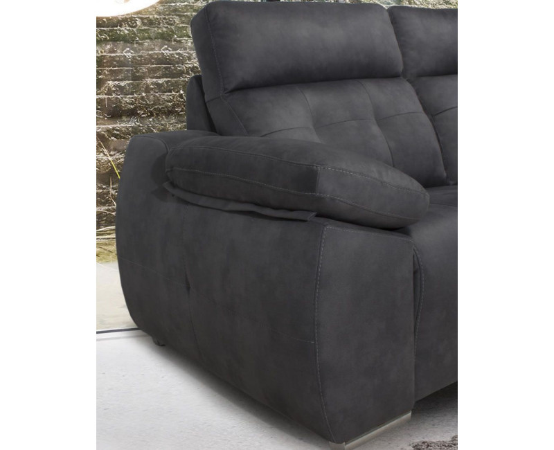 Sofá 3 plazas con chaiselongue relax eléctrico Crucero | Sofahogar