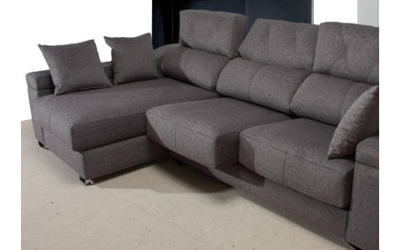 Chaiselongue piel natural con asientos deslizantes FOCOS | Sofahogar 2