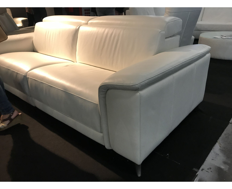 Sofá relax de diseño en cuero natural DORO | Sofás de diseño