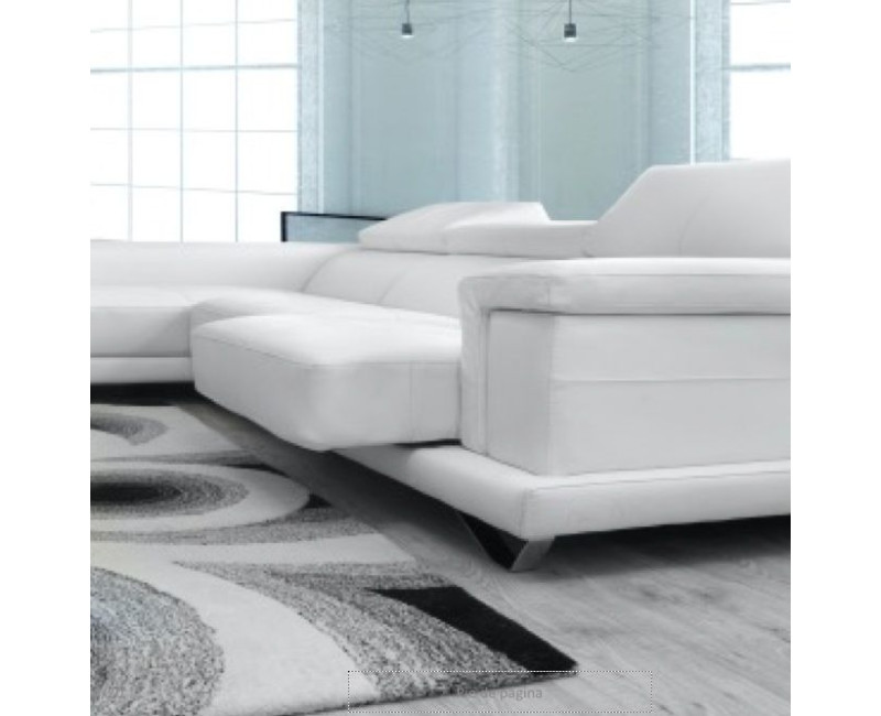 Sofá 4 plazas Piel Natural con ChaiseLongue LUXE