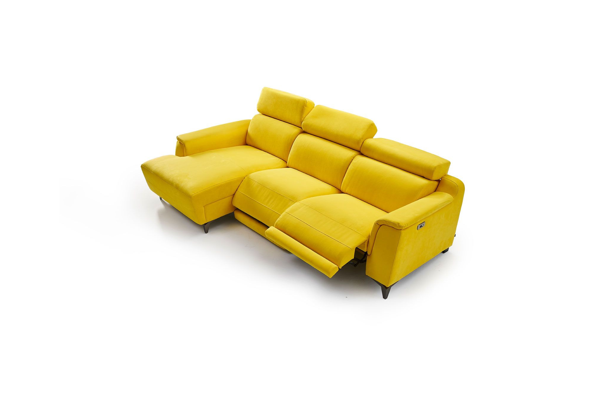 Chaise Longue Relax Eléctrico Moderna Piel Natural - ESTEFANIA