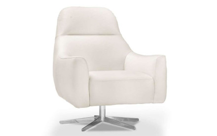 Sillón de piel giratorio LITTLE ROCK | Sillón de piel | SofaHogar