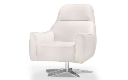Sillón de piel giratorio LITTLE ROCK | Sillón de piel | SofaHogar 2