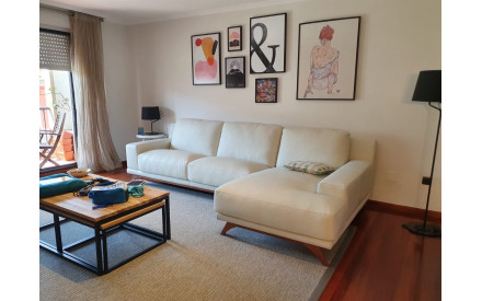 Sofá Chaise Longue Cuero Contemporánea JULIANA | Sofás de piel 2