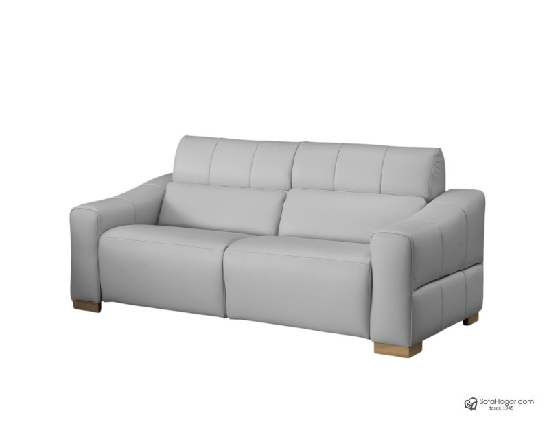 Sofá de Piel Natural con Relax Eléctrico | Estilo contemporáneo y Lujo