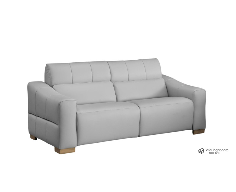 Sofá de Piel Natural con Relax Eléctrico | Estilo contemporáneo y Lujo