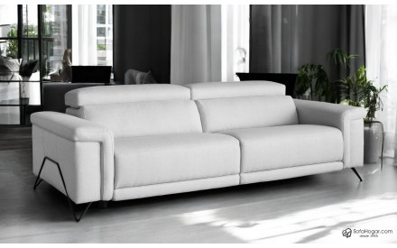 Sofás de Piel Lujo Moderno con Relax Eléctrico | SofaHogar com 2