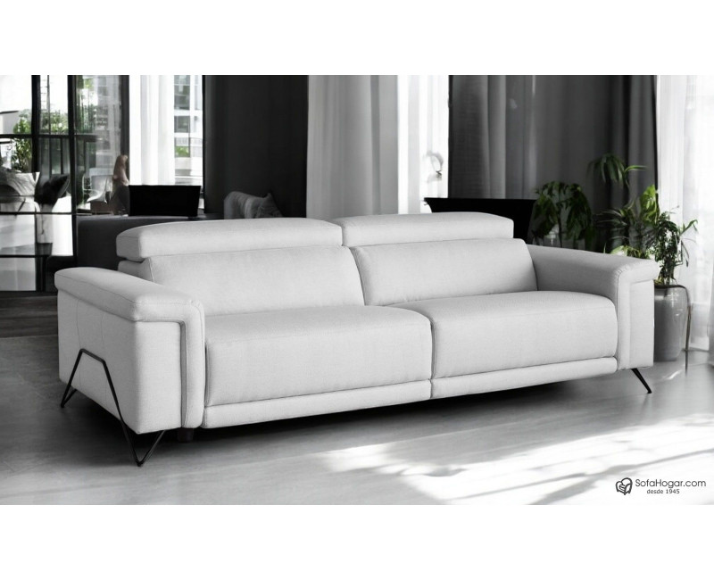 Sofás de Piel Lujo Moderno con Relax Eléctrico | SofaHogar com