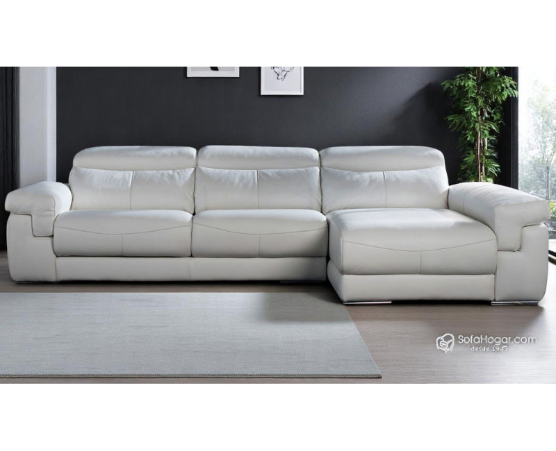 Sofas Chaise Longue Piel Autentica Genuina - Asientos Deslizantes