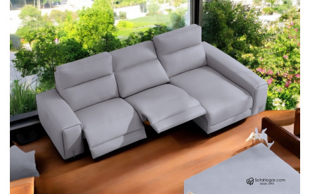 Compra Sofá Chaise Longue Relax en Piel Genuina | Envío Rápido. 2