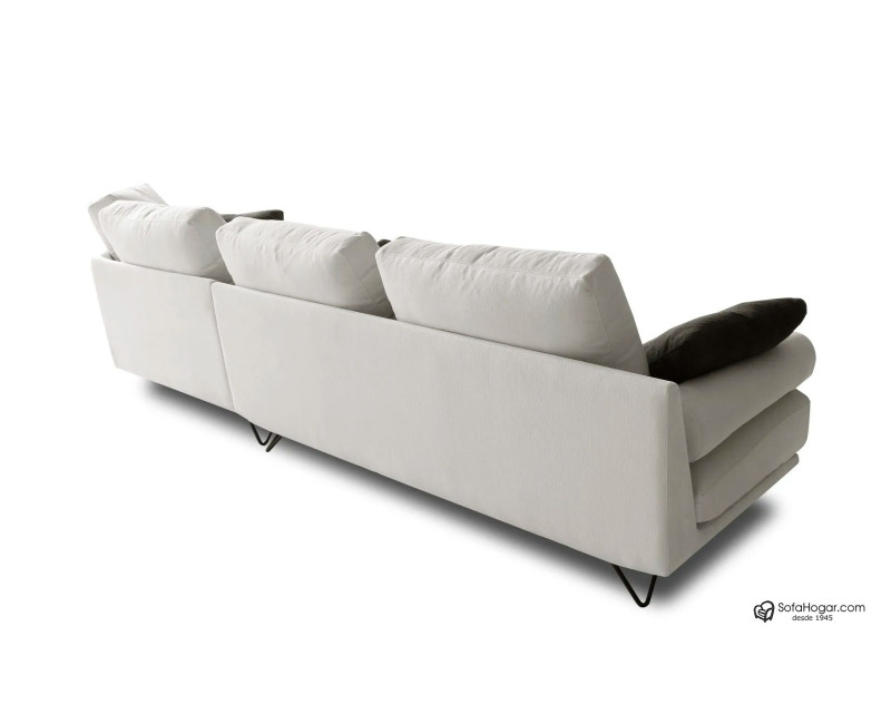 Sofá de Lujo Chaise Longue Curvo en Piel | Diseño Exclusivo y Elegante