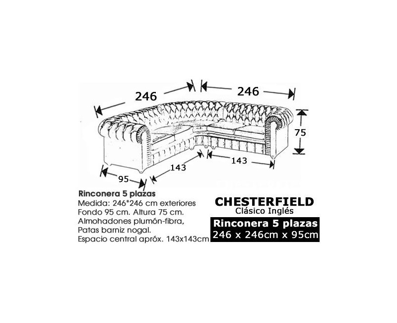 Rinconera Chesterfield Bicolor en Piel Clásica | Blasco 1945 – Artesanía de Lujo