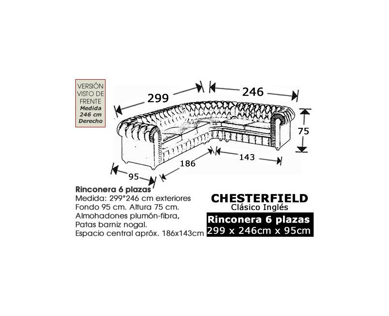Rinconera Chesterfield Bicolor en Piel Clásica | Blasco 1945 – Artesanía de Lujo