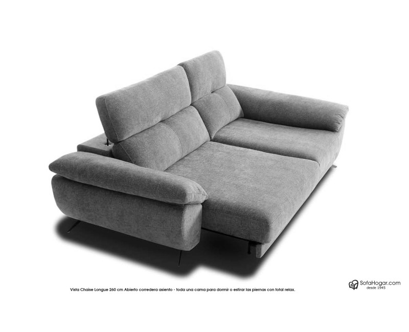 Sofá Chaise Longue Piel Natural – Carro Cama Estable HUGO