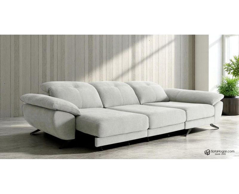Sofá Chaise Longue Piel Natural – Carro Cama Estable HUGO