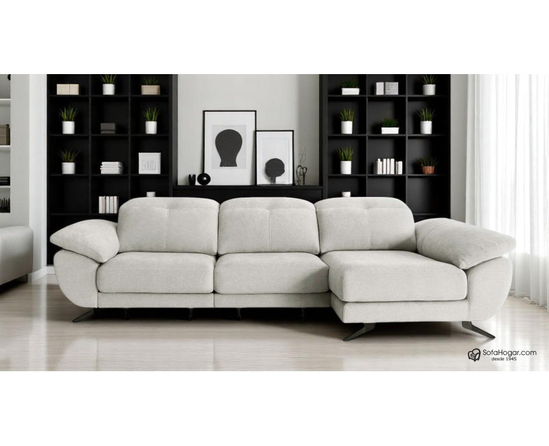 Sofá Chaise Longue Piel Natural – Carro Cama Estable HUGO
