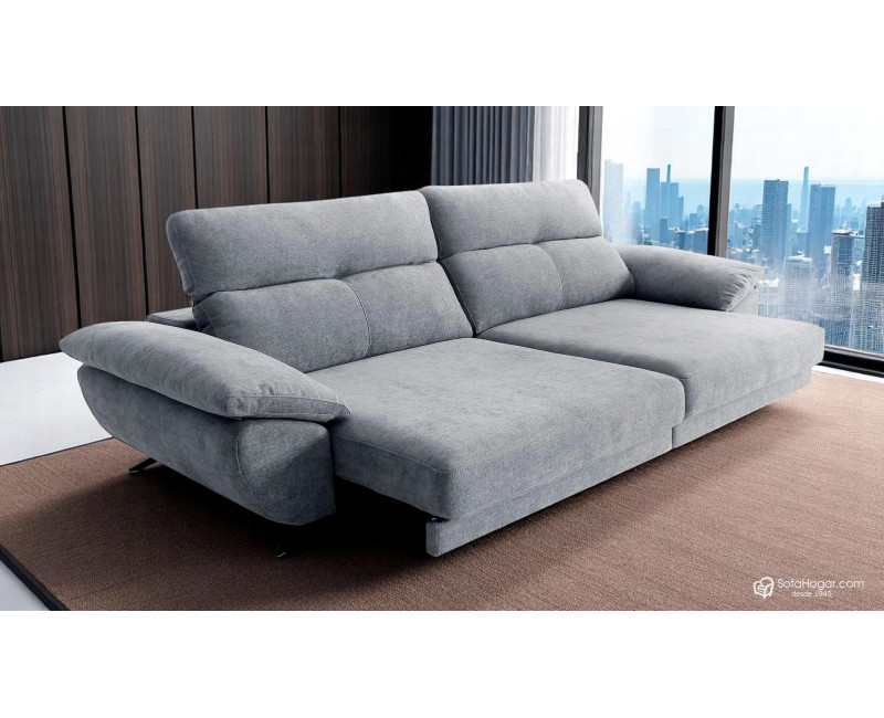 Sofá Chaise Longue Piel Natural – Carro Cama Estable HUGO