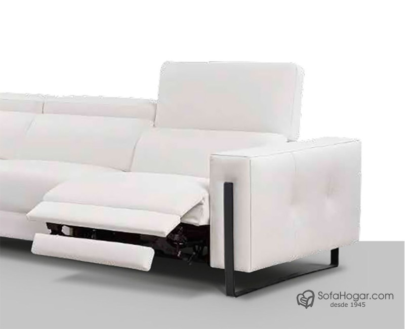 Sofá Moderno en Piel Natural – Modelo BRODY con Relax Opcional