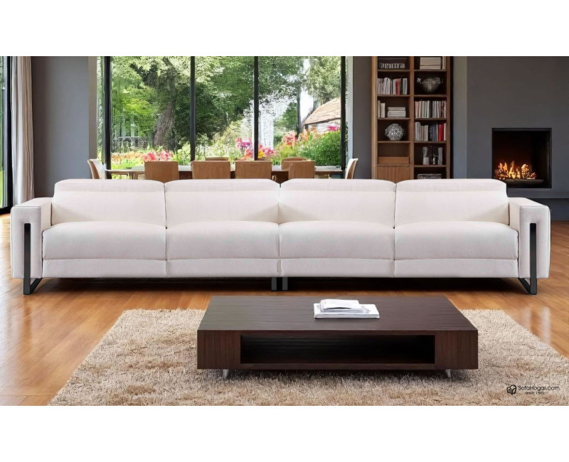 Sofá Moderno en Piel Natural – Modelo BRODY con Relax Opcional