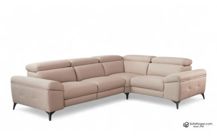 Rinconera de piel natural NAIRA – Sofá modular con relax, arcón y 3 medidas 2