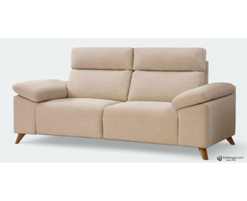 Sofá de piel GUIDO – Relax eléctrico o fijo, diseño contemporáneo y artesanía
