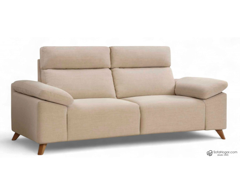 Sofá de piel GUIDO – Relax eléctrico o fijo, diseño contemporáneo y artesanía