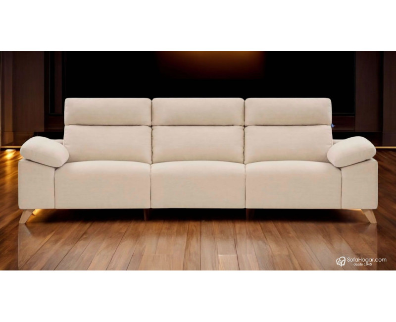 Sofá de piel GUIDO – Relax eléctrico o fijo, diseño contemporáneo y artesanía