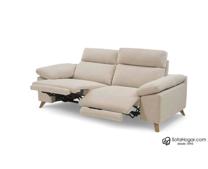 Sofá de piel GUIDO – Relax eléctrico o fijo, diseño contemporáneo y artesanía