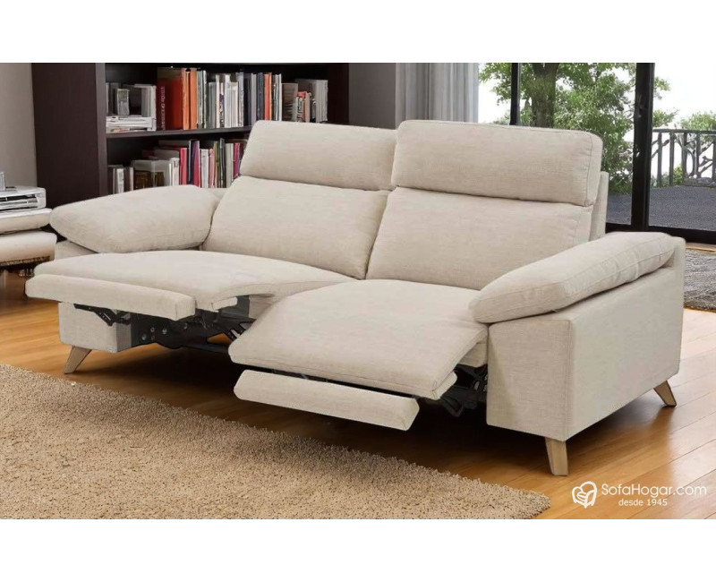 Sofá de piel GUIDO – Relax eléctrico o fijo, diseño contemporáneo y artesanía