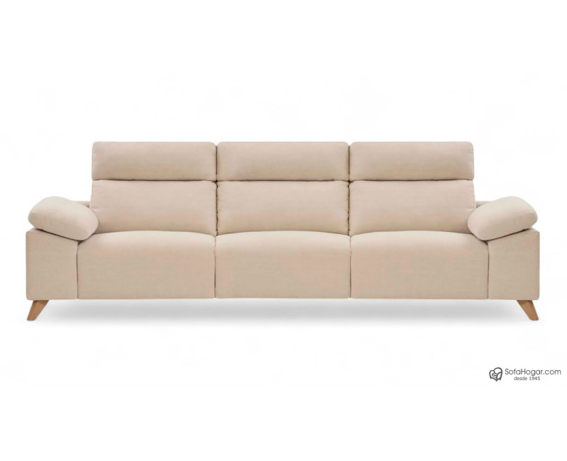 Sofá de piel GUIDO – Relax eléctrico o fijo, diseño contemporáneo y artesanía