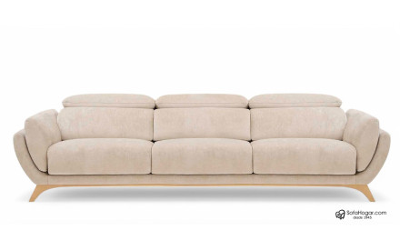 Sofá EDDY de piel natural – Diseño moderno, asientos deslizantes y opción relax
